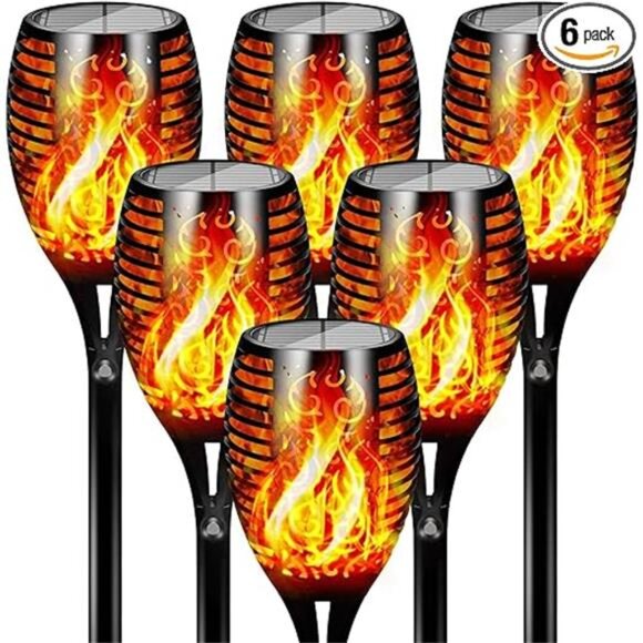 96 LED Solar Lights Outdoor Upgraded 6 Pack, 43" Tall & Super Larger Size - Picture 7 of 7